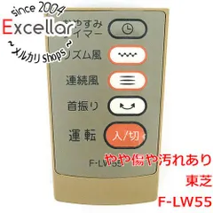 [bn:14] TOSHIBA　扇風機用リモコン　F-LW55　リモコンのみのサムネイル
