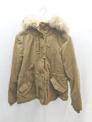 ■ ZARA ザラ ファー　フード　ジップアップ 長袖 コート サイズUSA S グリーン系 レディース E 【1212200010829】