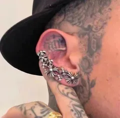 ★CSV　シルバーピアス　花モチーフシルバーピアス 2個セット　刻印有り