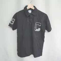 ◇ ⊂◎ Champion チャンピオン 綿 半袖 ポロシャツ サイズM ブラック系 メンズ E  【1409240022503】