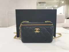 未使用展示) シャネル バニティバッグ Ap3258 コスメティックバッグ サークルバッグ バニティ