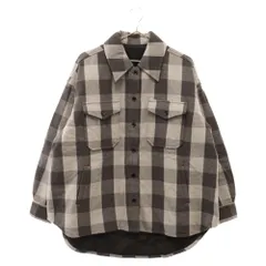 UNUSED (アンユーズド) 17AW BLOCK CHECK JACKET US1344 ウールブロックチェック柄長袖シャツ グレーのサムネイル