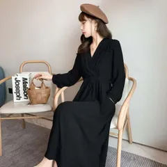 授乳服 マタニティ お宮参り ワンピース フォーマル ロング 長袖 入学式 入園式 卒園式 結婚式 七五三 記念撮影 記念写真 ウエスト調節 秋冬 冬 春 妊婦服 産前産後 臨月 黒 おしゃれ 送料無 uOCj596