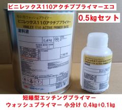 短ばく型 さび止め 小分け 500g  0.5kgセット  ビニレックス110アクチブプライマー ウォッシュプライマー 日本ペイント ニッペ