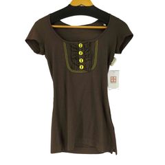 ディースクエアード DSQUARED2 デザインボタン S/S Tシャツ レディース JPN：XS 