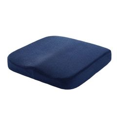 座布団 クッション 低反発 椅子 大きめ 人間工学 体圧分散 デスクチェア オフィスチェア カバー洗える 紺色 灰色 