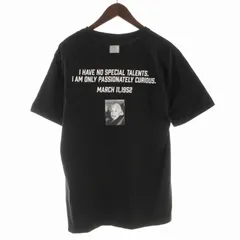 タンタン TANGTANG Tシャツ カットソー プリント アインシュタイン クルーネック 半袖 L 黒 ブラック /RO
