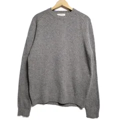 90's 00's Jクルー J.CREW ウール ニット セーター (M) 灰 無地 クルーネック ラグラン 90年代 00年代 旧タグ オールド Y2K アメリカ古着 USED  ビンテージ ヴィンテージ