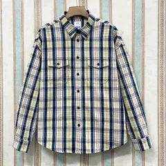 【美品】visvim 長袖ボタンダウンシャツ　 赤×青×白　チェック 美品】visvim 長袖ボタンダウンシャツ 赤×青×白 チェック 2025年