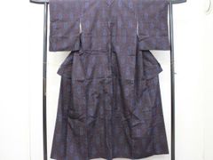 極上の逸品 最高級 『結』本場結城紬 単衣 証紙 証明書付 身丈156.5cm 