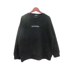 カンゴール KANGOL カットソー ボア ロゴ刺しゅう 長袖 F 黒 ブラック /YKのサムネイル