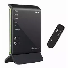 【中古】WindowsXP Wi-Fi無線LANホームルーター Aterm USBスティックセット [PA-WG1400HP/U]のサムネイル