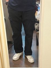 ラングラー Wrangler リラックスフィット カーゴパンツ ワークパンツ メンズパンツ ブラック W36L34 A-92