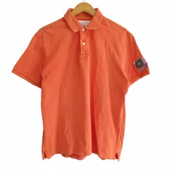 デニム&サプライ ラルフローレン DENIM & SUPPLY RALPH LAUREN ポロシャツ カットソー アメリカ国旗 半袖 オレンジ L IBO62のサムネイル