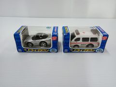 ドライブタウン　プルバックミニカー　HONDA NSX1台　救急車1台【中古品】