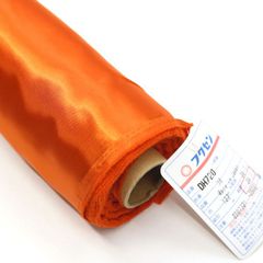 格安!アウトレット品 ポリエステルサテン 1反 28M オレンジ DH720 フクセン　mt009