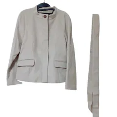 Z1515 UNTITLED アンタイトル アンゴラ混　ベルト付きハーフコート　ベージュ　レディース　サイズ3  人気　軽量　ステンカラー