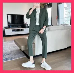 今っぽトレンド スーツコート ロングパンツ 2点セット 春夏 薄手 中袖 カジュ スーツコート ロングパンツ 2点セット 春夏 薄手 中袖   おすすめ おしゃれ　人気 上品 NEWJY2023070345