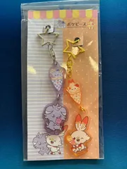 ポケピース　アクリルキーホルダーセット　ヒバニー&ニャスパー