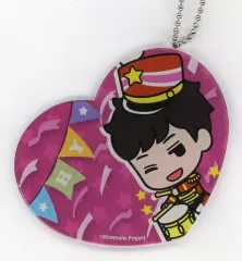 【中古】キーホルダー・マスコット(男性) 吉野裕行 「セガコラボカフェ Kiramune cafe ハート型カラーアクリルボールチェーン パレードver.」