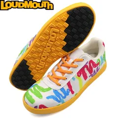 Loudmouth ラウドマウス LM-GS0005 スパイクレス ゴルフシューズ Tiny Hands×Orange（447）タイニーハンズ×オレンジ 【メンズ/レディース】のサムネイル
