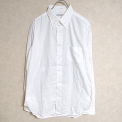 INDIVIDUALIZED SHIRTS USA製 ボタンダウンシャツ BD コットン スリムフィット サイズ33 長袖シャツ ホワイト メンズ インディビジュアライズドシャツ【中古】4-0705M△