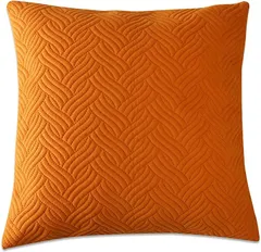Sweet Baku クッションカバー 45x45cm おしゃれ 北欧風 背当て ソファー キルティング 両面柄(オレンジ,  45x45cm)