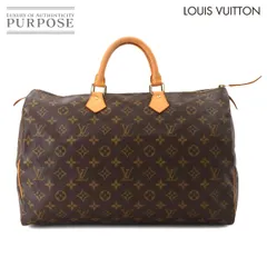 美品 ルイ ヴィトン LOUIS VUITTON モノグラム スピーディ 40 ハンド バッグ ブラウン M41522 ゴールド 金具 Speedy 40 90292504