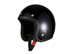 バイクパーツセンター バイクヘルメット ジェット ブラック 7504 FREE (頭囲 57cm~60cm未満)