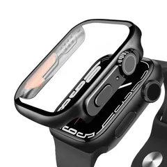 新品 対応 アップルウォッチ カバー Series 9/8/7 Apple Watch ケース PC素材 ガラスフィルム 一体型 Apple Watch Ultra風ケース Apple Watch カバー 耐衝撃 アップルウォッチ ケース 全面保護 装着簡単