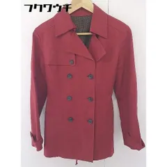 ◇ ◎ NOLLEY'S ノーリーズ ベルト付 長袖 トレンチ コート サイズ38 レッド レディース  【中古】 【1110180000932】のサムネイル