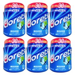 クロレッツボトル ビッグブルーミント味 大粒ガム1.4倍 6個セット