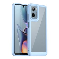 【在庫処分】/ Moto Moto Moto E15 E15 Moto 専用 / 耐衝撃 G05 G05 衝撃吸収 Motorola(モトローラ) 指紋防止 カバー 透明 擦り傷防止 TPU+PC レンズ保護 超薄型 軽量 着脱簡単（ダークブルー） ケース『A