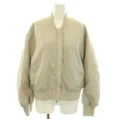 アプワイザーリッシェ Apuweiser-riche 22AW MA-1 フライトジャケット 中綿ジャケット ブルゾン アウター ジップアップ 2 M グレージュ /YTのサムネイル