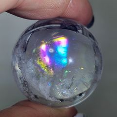 AAA級家庭円満天然レインボーアメジスト丸玉B0617/YS/2341/120C - メルカリ