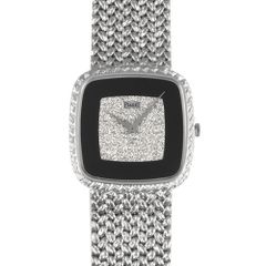 ピアジェ PIAGET 9771D2 トラディション 腕時計 オニキス ダイヤモンド文字盤 ヴィンテージ 金無垢【中古】