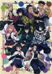 【中古】クリアファイル 集合(柱) A4クリアファイル 「鬼滅の刃 全集中展 刀鍛冶の里編・柱稽古編」