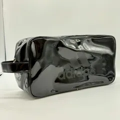 adidas アディダス エナメル シューズバッグ ブラック 鞄 ワンハンドル