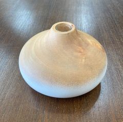 『Vase Tsunami』大　木製　マンゴーウッド　一輪挿し花瓶　フラワーベース　アジアンリゾート　雑貨