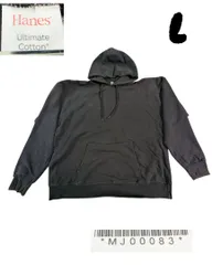 ヘインズ スウェットパーカー ブラック黒 L