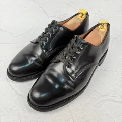 SANDERS サンダース 2246B MILITARY OFFICER SHOE ミリタリーオフィサーシューズ プレーン 外羽根 黒 5 / 24~24.5cm