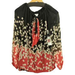 ダイアンフォンファステンバーグ DIANE VON FURSTENBERG シルク100 総柄 シアーパフブラウス ボウタイリボン ブラウス レディース JPN：2 のサムネイル