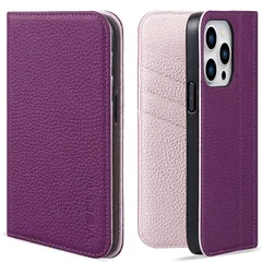 VISOUL iPhone14 ProMax ケース 手帳型 本革 カードポケット アイフォン14 ProMax ケース 手帳型 本革 レザー スマホケース iPhone 14 ProMax 手帳ケース カード収納 衝撃吸収TPU素材 携帯ケース 全面保護 1