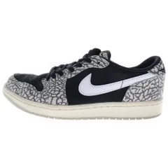 NIKE (ナイキ) AIR JORDAN 1 RETRO LOW OG BLACK CEMENT CZ0790-001 エアジョーダン1 ブラック セメント ローカットスニーカー ブラック/グレー US9/27.0cm