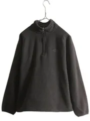 【お得なクーポン配布中!】 ノースフェイス ワッフル フリース ジャケット メンズ S / 古着 The North Face アウトドア ブルゾン プルオーバー ハーフジップ ブラック