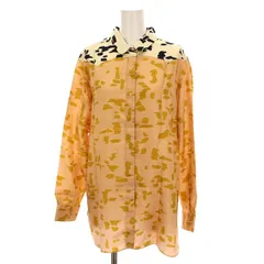 クロエ CHLOE シャツ ブラウス 総柄 シルク 長袖 34 ピンクベージュ 黒 白 13AHT90-13A026 /YM レディース クロエ CHLOE シャツ ブラウス 総柄 シルク 長袖 34 ピンク