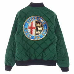 美品 Supreme シュプリーム キルティング ジャケット ワッペンロゴ M 超希少XLサイズ】シュプリーム☆葵産業 刺繍消防車ロゴ