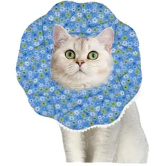 エリザベスカラー 猫 犬 ソフトサイズ 調節可能 介護 防水 布製 傷舐め防止 避妊手術 去勢手術 軽量 柔らかいR828