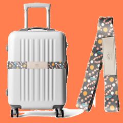 【人気商品】ekax スーツケースベルト ラゲッジストラップ キャリーケースバンド 固定ベルト 荷崩れ防止 飛び出し防止 調節可能 海外旅行 トラベルアクセサリー 旅行用 (森ガール)