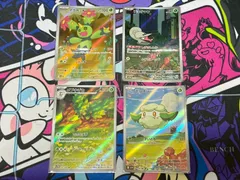 ポケモンカード　マラカッチ　チョボマキ　メブキジカ　モンメン　AR　4枚セット　ブラックボルト　ホワイトフレア　093/086　092/086　090/086